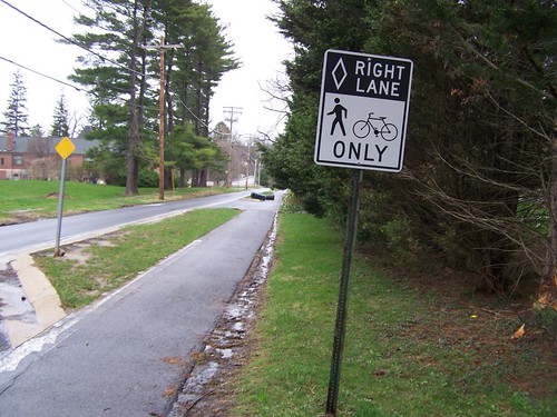 Baltimore County Sidepath/Hiker Biker Trail on Franke Ave. in Lutherville