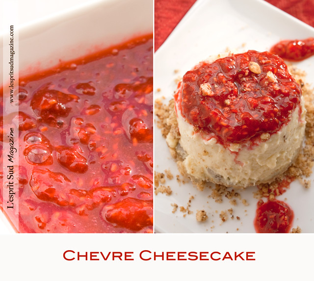 Mini cheesecake & Raspberry sauce