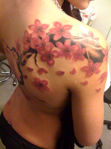 cherry blossoms tattoo 