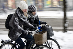 Snow Chatting - Cycling in Winter in Copenhagen