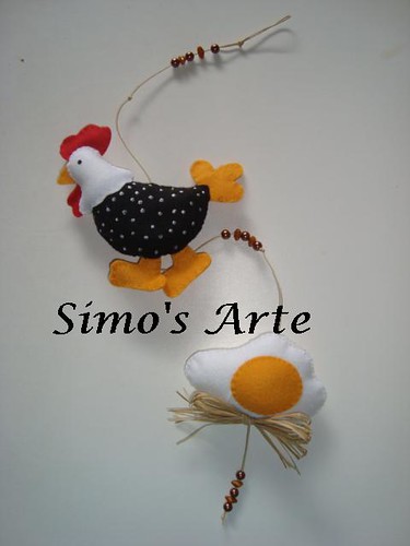 Mobile galinha e ovo by Artes by Simo's®