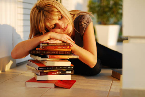 Sleeping over my books by judacoregio