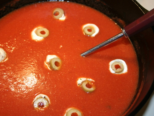 Tomato Soup with eyes