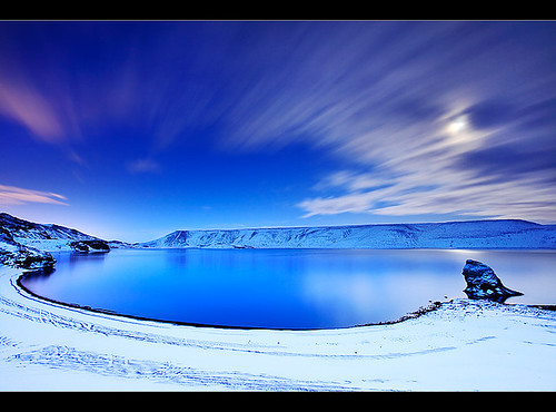 Blue hour at Lake Kleifarvatn