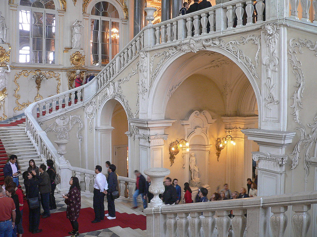 marble stairs in Winterpalace