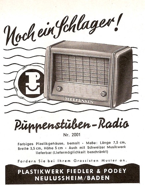 1951 Fiedler & Podey Puppenstuben Radio