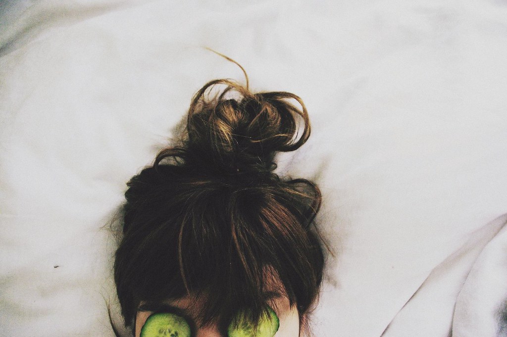LE LOVE BLOG LOVE STORY LOVE PHOTO IMAGE GIRL WOMAN RELAXING CUCUMBER OVER EYES STRESS FREE HAIR BUN LOVE LETTER TO MYSELF TO ME LOVE YOURSELF FIRST FALL IN LOVE WITH YOURSELF BEFORE SOMEONE ELSE Untitled by Stefany Alves, on Flickr