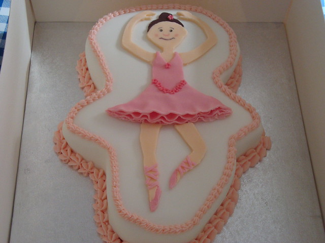 A ballerina cake for a little girl who loves to dance