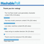 Mashable future of online video poll