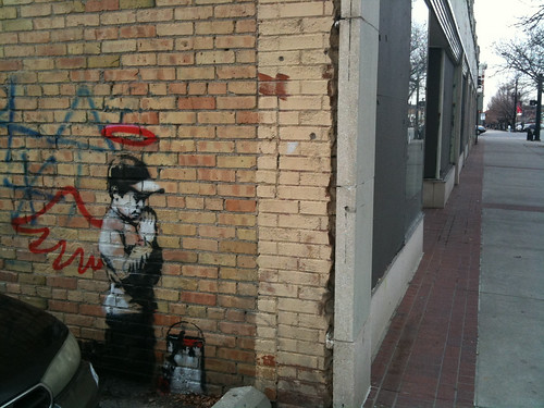 Bansky in Salt Lake City - 300s and W Temple