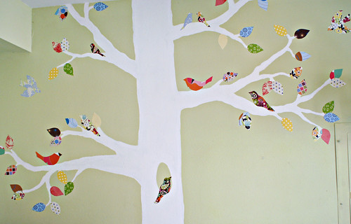 nursery tree mural by the joyeful journey