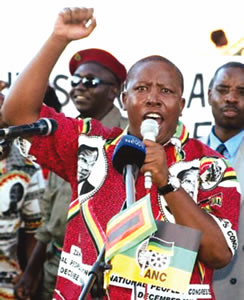 Julius Malema, the president of the African National Congress Youth League of South Africa, has been under fire for his statements to the public. A civil trial brought by a white group challenges cultural expression.  by Pan-African News Wire File Photos