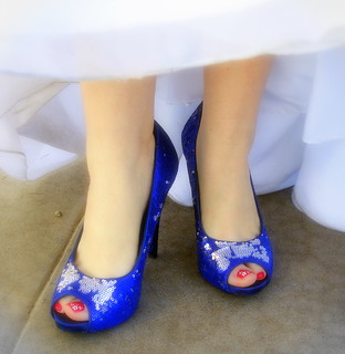 Blue (Suede) Wedding Shoes