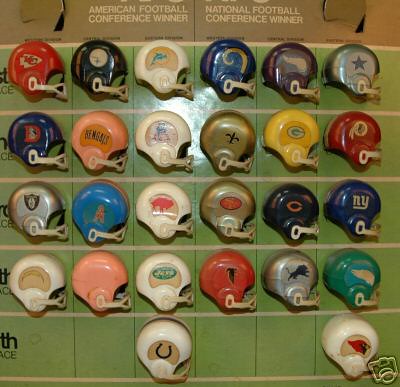 An old NFL standing board with
