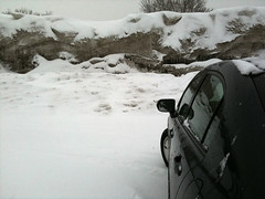 Parking Lot Snow Mountain