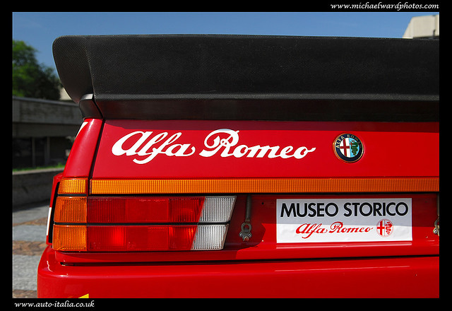 Alfa Romeo 75 IMSA shot for a future feature in Auto Italia magazine