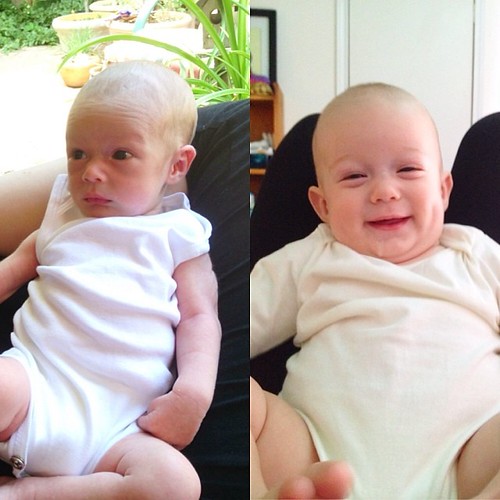 3 weeks / 23 weeks. What a difference! Ivor is 24 weeks today and so happy and healthy.