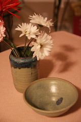 A vase and a plate from the Meredith Studio Gallery