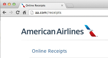 How to retrieve inflight receipts on American Airlines