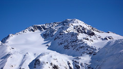 Palon de la Mare (3703m) z podejścia lodowcem Forni na St. Matteo (3768m)