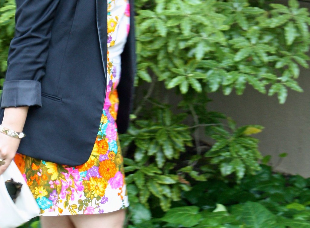 Leather & Neon Floral