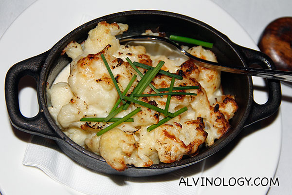 Cauliflower gratin with Upper Moutere cheese (S$11.50)