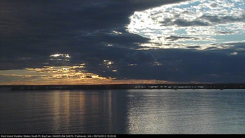 A "Split-Screen" Sunset by MLBaron westislandweather.com