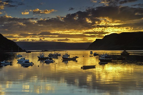 Portree Harbour Sunrise by Fraser Ross