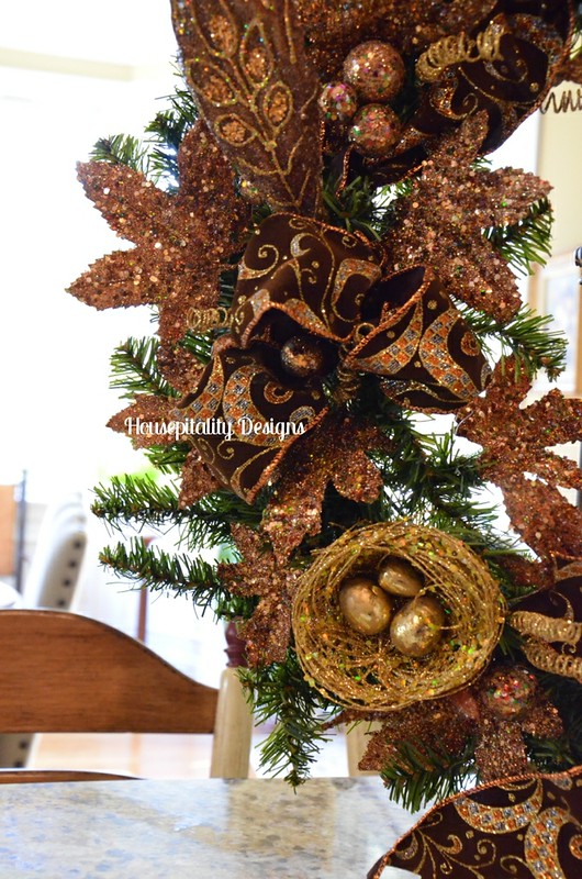 Copper leaf wreath