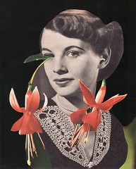 Collage series with women