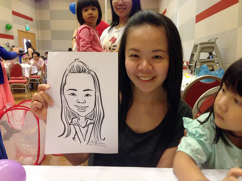 caricature live sketching for a birthday party 22 Sep 2013