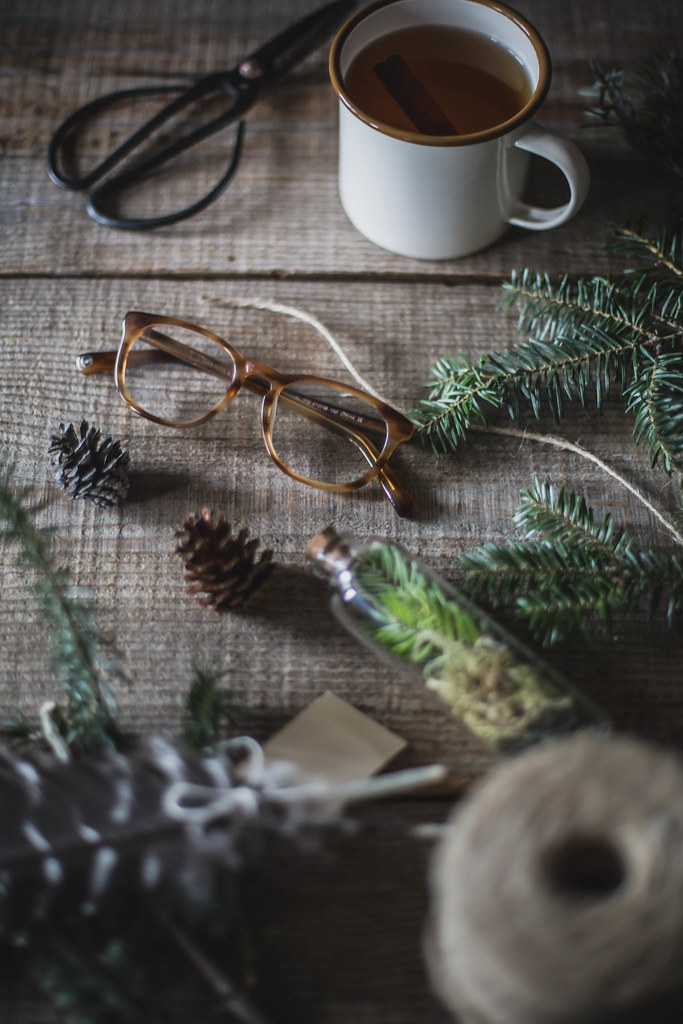 DIY Tree Trimming Garland + Warby Parker