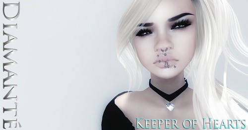 :Diamante: Keeper of Hearts Chokers by Alliana Petunia