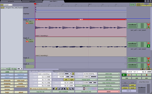 Tracktion 4 multi-channel recording test