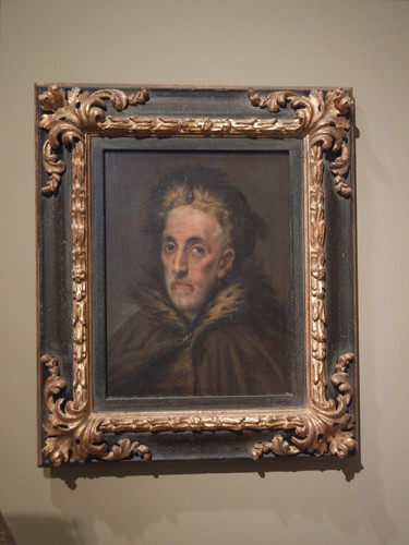 DSCN7670 _ Portrait of an Old Man with Fur
 (Manusso Greco?), c. 1590-1600, Domenikos Theotokopoulos, called El 
Greco (1541-1614), Norton Simon Museum, July 2013