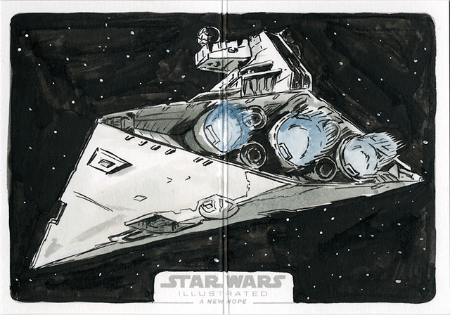 Topps Star Wars Illustrated sketch card