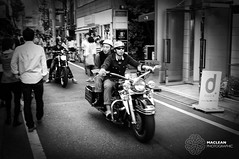 Two up on a Harley in Tokyo