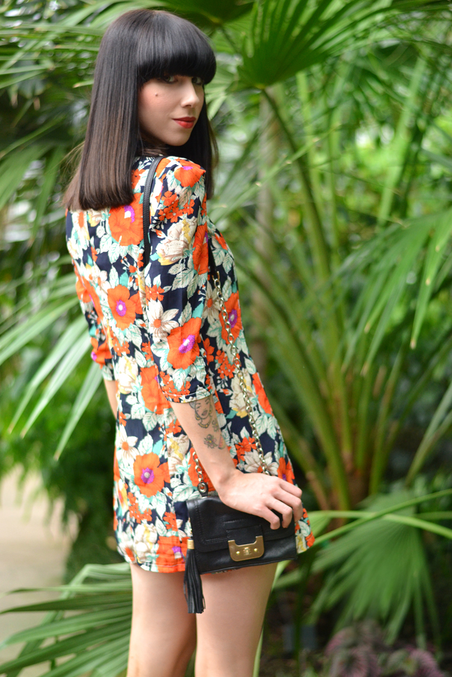 Palm trees floral dress blog 15