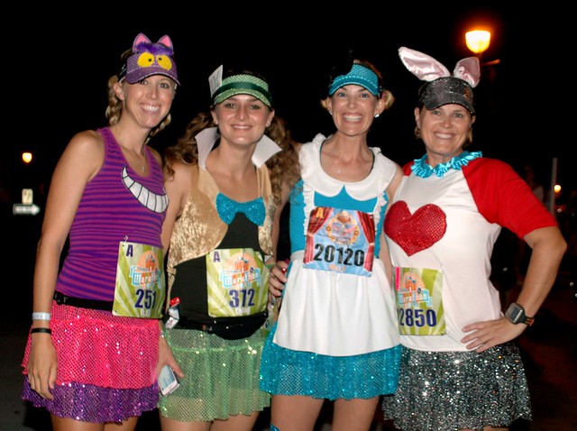 The Alice in Wonderland Crew at RunDisney Disneyland Half Marathon