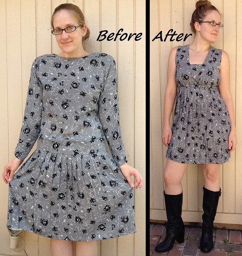 Pleated Babydoll Dress - Before & After