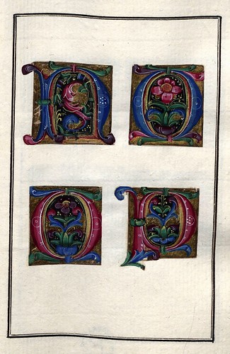 003-Álbum de las iníciales medievales - fol 13r- Biblioteca Nacional de Polonia