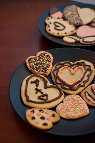 Valentine's Day vegan sugar cookies