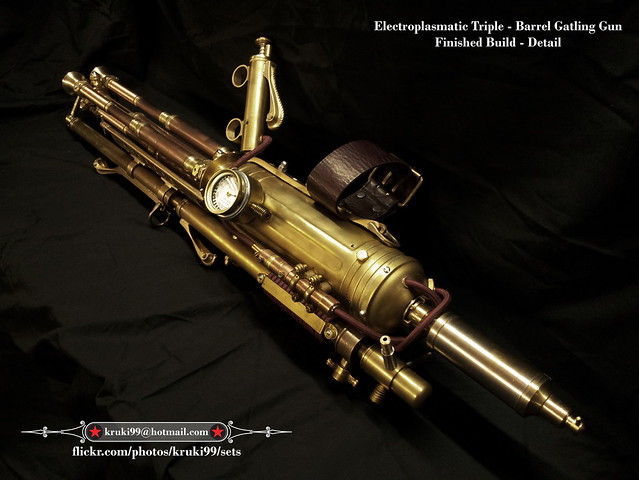 Steampunk Gatling Gun - Electroplasmatic Rotary Cannon 001