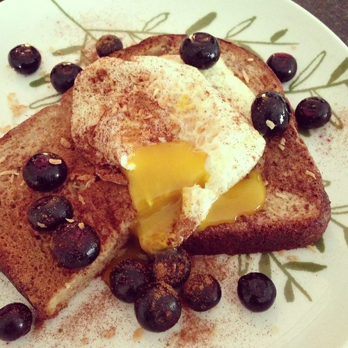 Frech Toast with egg yolk syrup