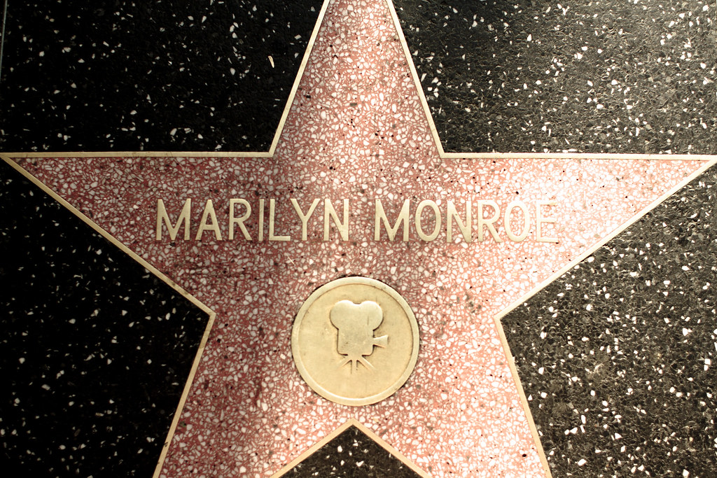 Marilyn Monroe star on the Hollywood Walk of Fame