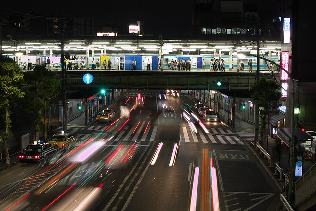 Tokyo Train Story 夜の西日暮里駅 2013年9月11日