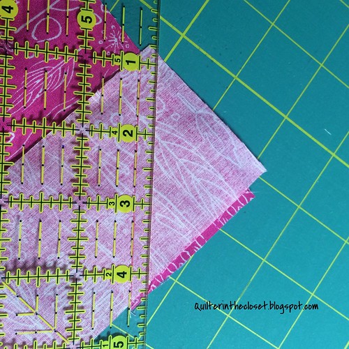 trim off ends to 1/4 inch of seam