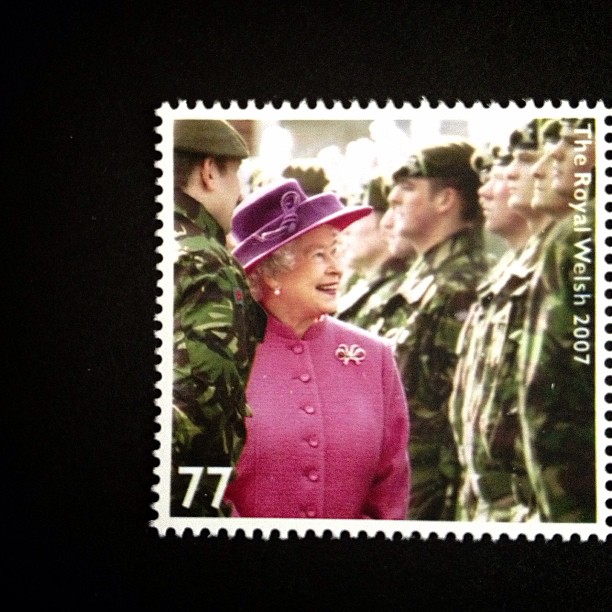Day 13: Pink #royalty #queen #pink #soliders #army #stamp #postagestamp #postalsociety #psjune