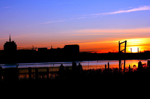 Sonnenuntergang in Rostock 06