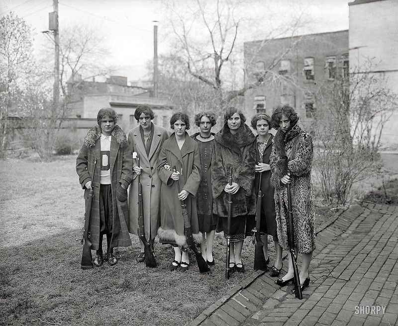 1925 - "Girls" Rifle Team at Drexel Institute